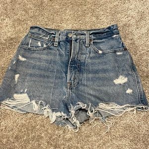 Abercrombie natural rise short! I feel that they fit high rise